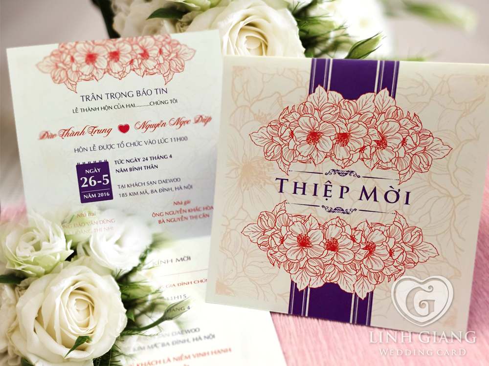 Với thiết kế độc đáo, tinh tế và tạo điểm nhấn riêng, các thiệp cưới tại Hà Nội sẽ mang đến cho bạn buổi lễ cưới trọn vẹn nhất. Hãy cùng chiêm ngưỡng những tác phẩm nghệ thuật này và để chúng trở thành điểm nhấn cho ngày trọng đại của bạn.