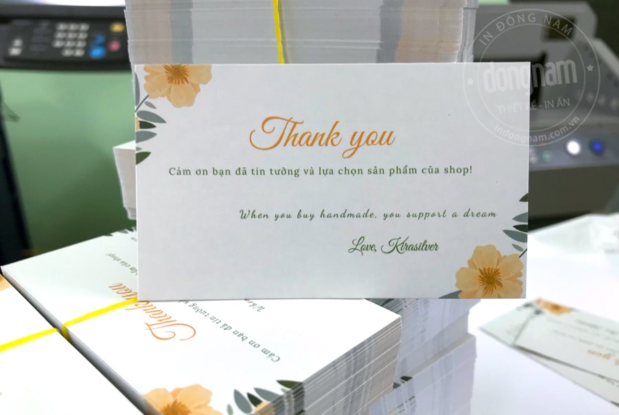 in thiệp cảm ơn thiệp tri ân khách hàng thiệp thank you  THẾ GIỚI IN ẤN