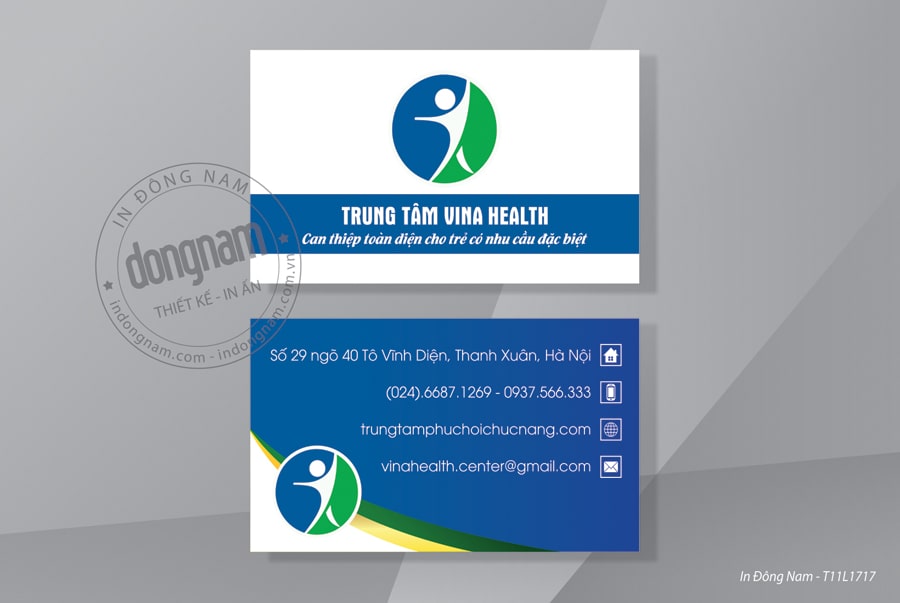 Mẫu card visit phòng khám phục hồi chức năng trẻ em