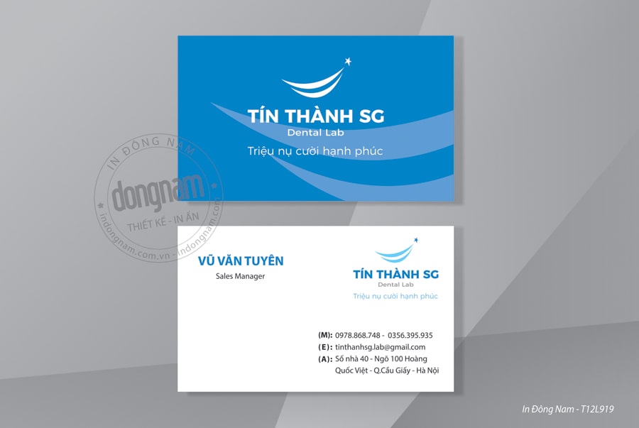 Mẫu card visit phòng khám nha khoa